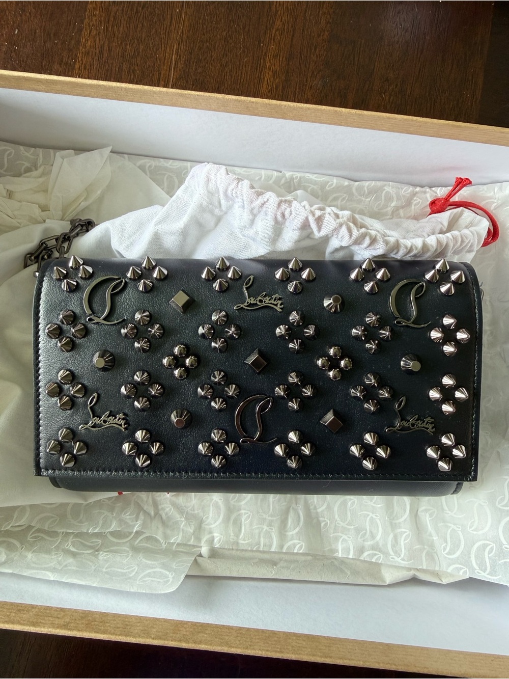 Christian Louboutin Loubinthesky Paloma Wallet on a Chain